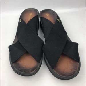 Bzees Desire Washable Slide Black Sandals Sz US 9M